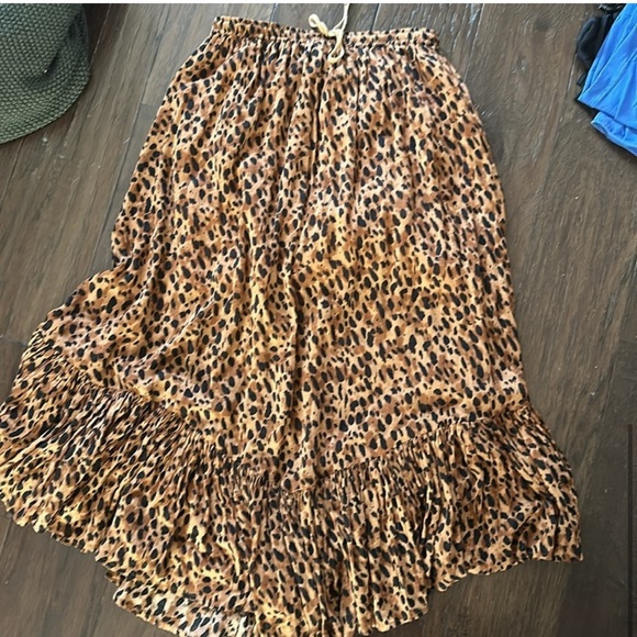 Spell & the Gypsy collective designs sapphire kerchief leopard maxi skirt RARE - Picture 7 of 7